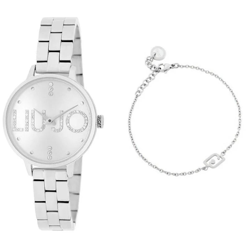 Orologio Donna Liu Jo Luxury Couple Plus Acciaio Zirconi Bracciale TLJ2036