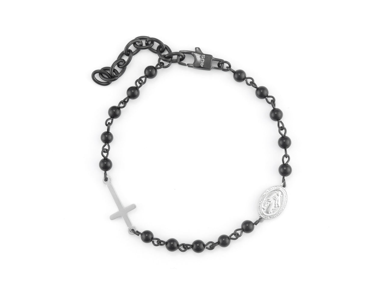 Bracciale Uomo Acciaio 4US Cesare Paciotti Rosario  4UBR7353