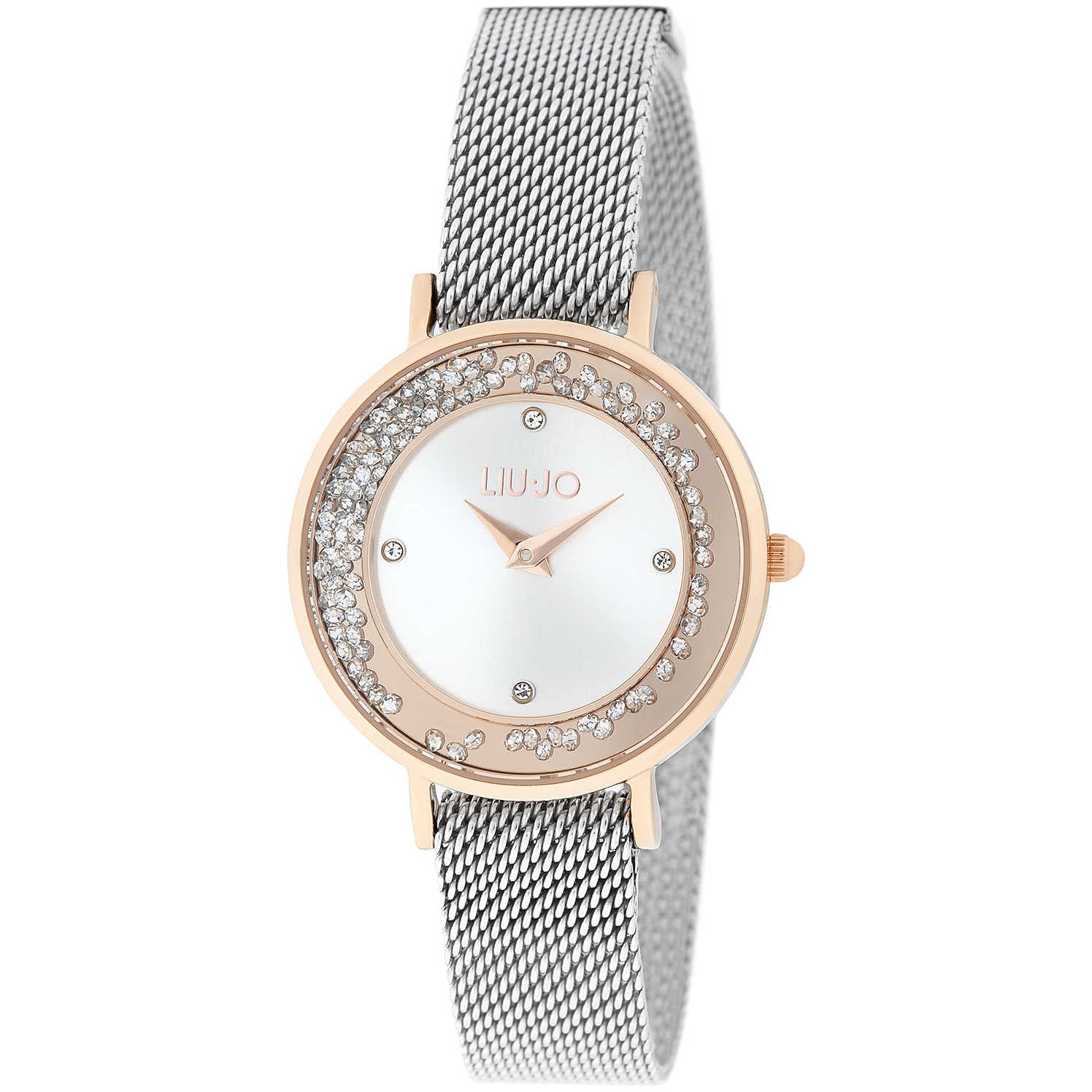 Orologio Donna Acciaio Liu Jo Luxury Mini Dancing slim rosè con Zirconi Quarzo
