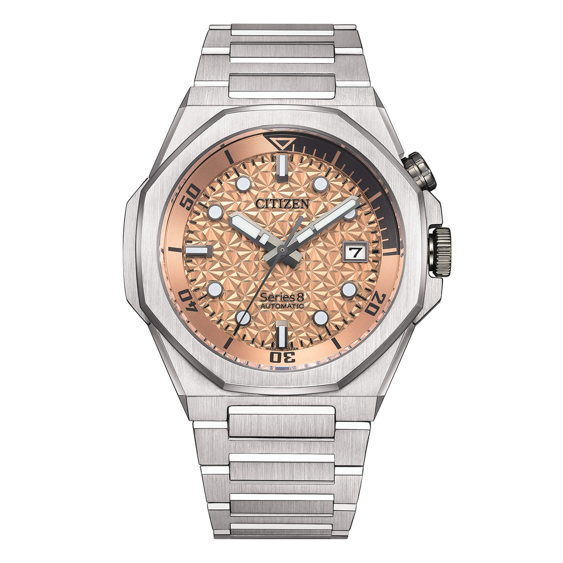 Orologio Uomo Citizen Serie 8 Automatico Edizione Limitata Salmone NB6066-51W