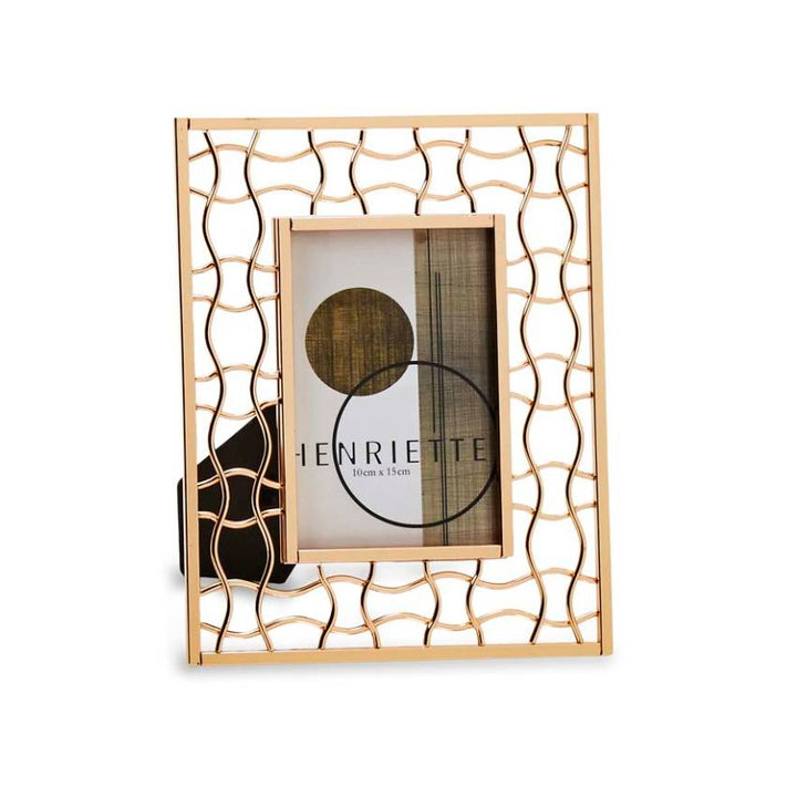 Cornice Henriette Sinfonie Metallo Dorato 10x15 cm D17836