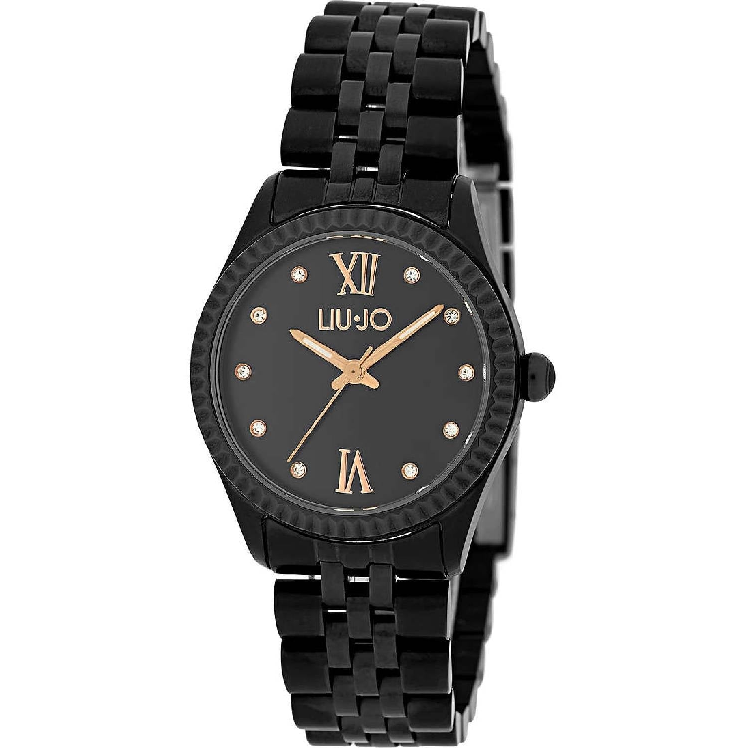 Orologio Donna Liu Jo Acciaio PVD Nero Solo Tempo Quarzo Donna Luxury TLJ1566