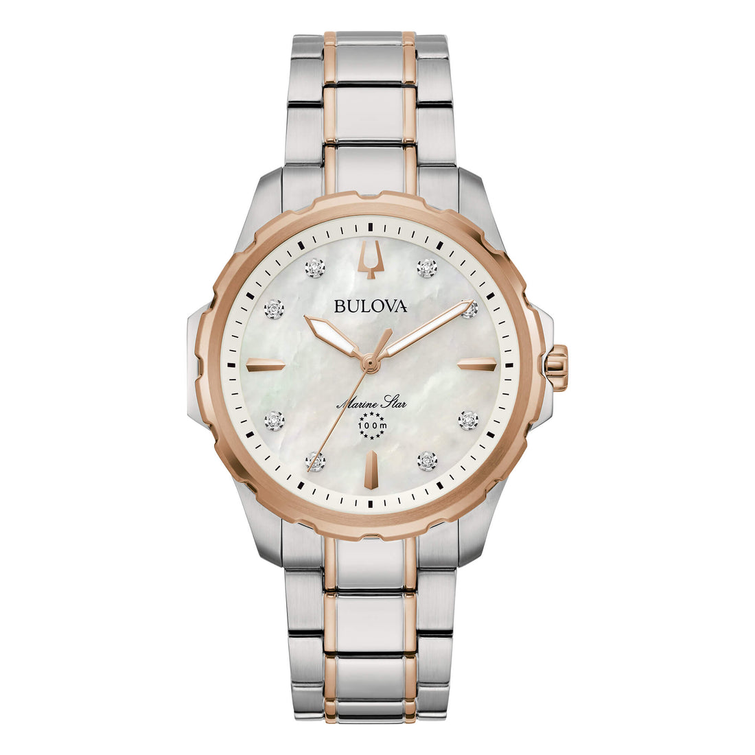 Orologio Donna Bulova Marine Star Lady Automatico Madreperla Diamanti 98P228