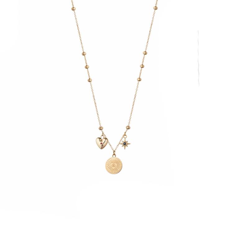 Collana Donna Liujo Acciaio Pendenti Charms LJ3160