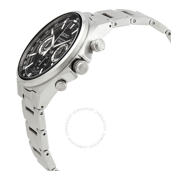 Orologio Uomo Seiko Neo Sport Nero Quarzo Cronografo Acciaio Satinato SSB397P1