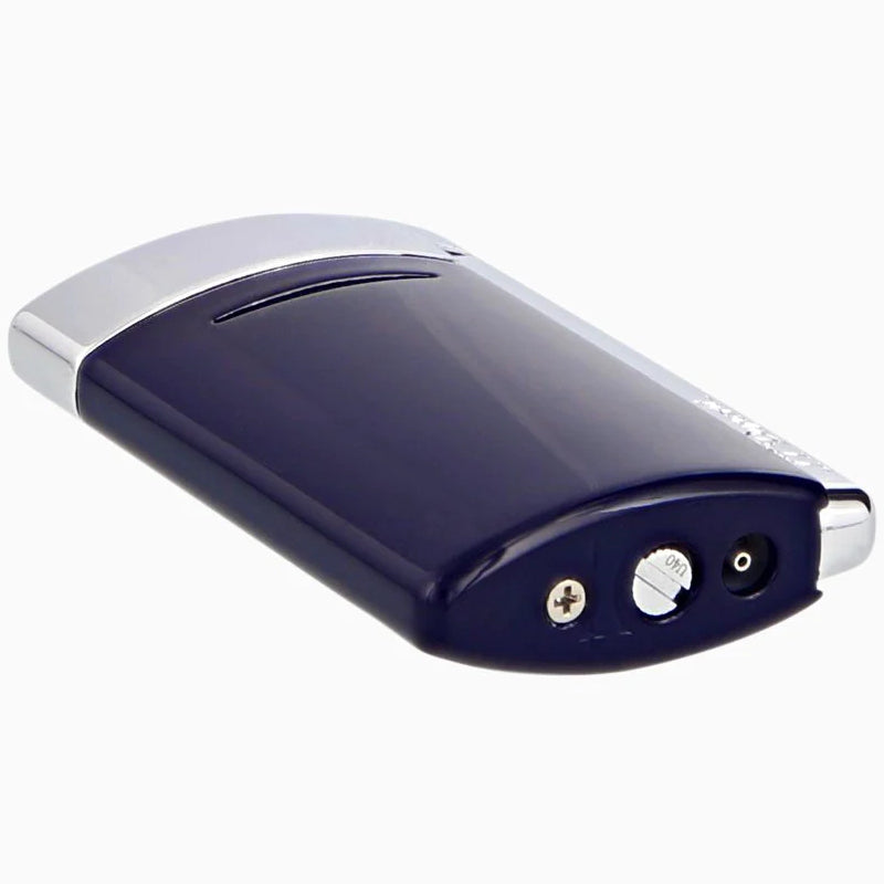 Accendino Uomo Dupont New Minijet Acciaio Smalto Blu Fiamma 010811