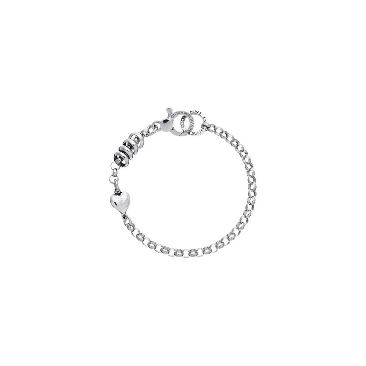 Bracciale Argento Base Roulette Cuore Donna Giovanni Raspini 20 cm