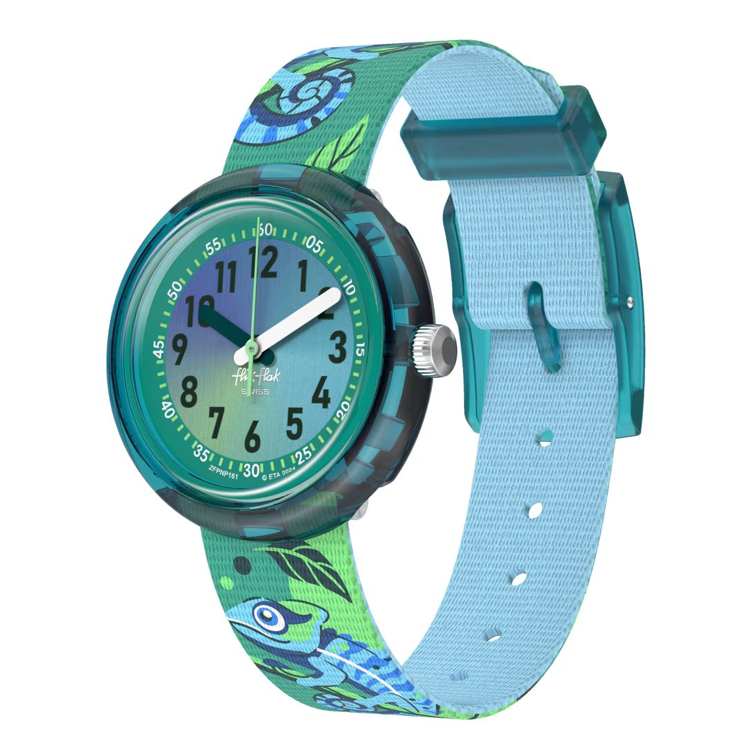 Orologio Bambino Swatch Flik Flak CAMO FRIENDS Verde ZFPNP161