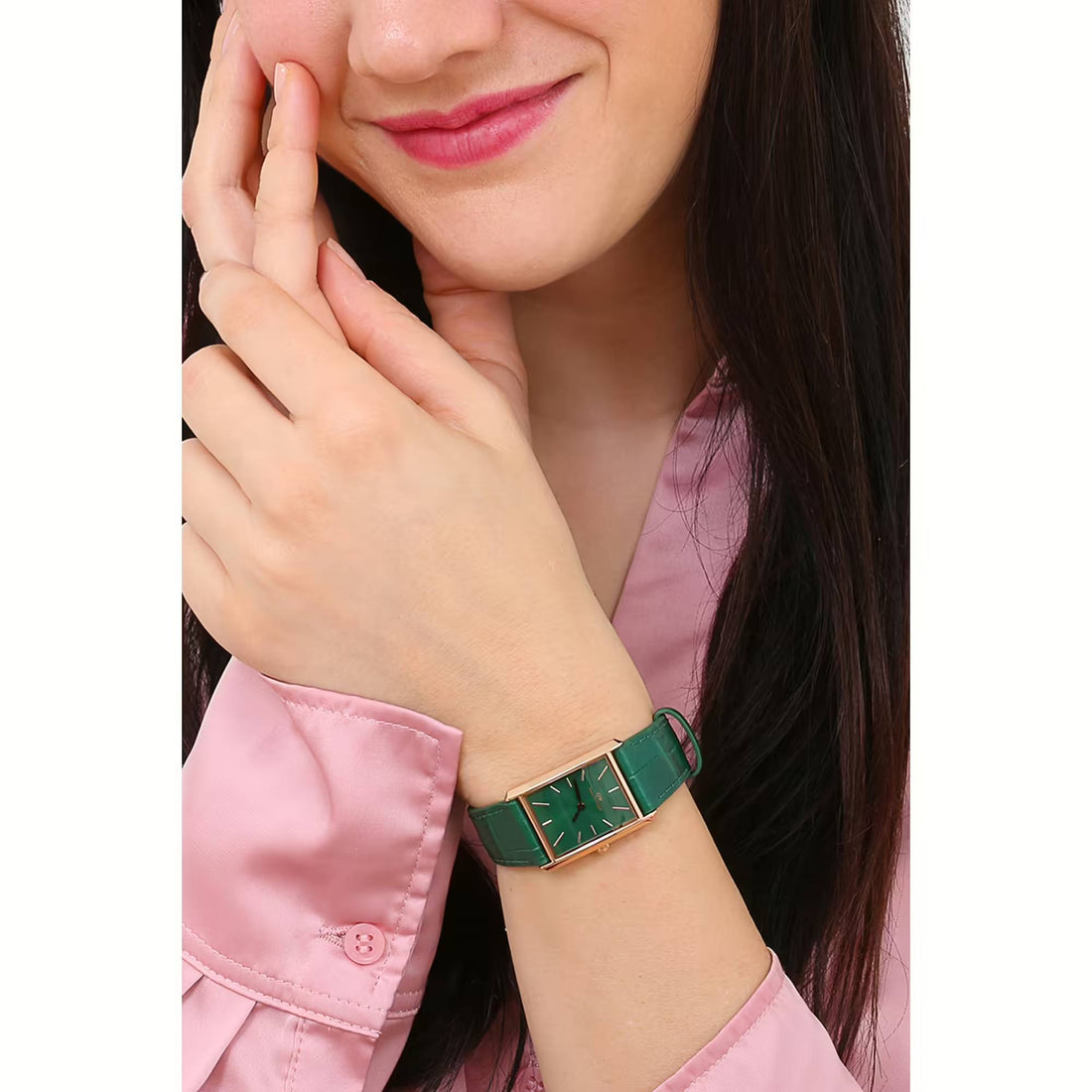 Orologio Donna Daniel Wellington Acciaio Rosè Quadro 32 x 22 mm DW00100694