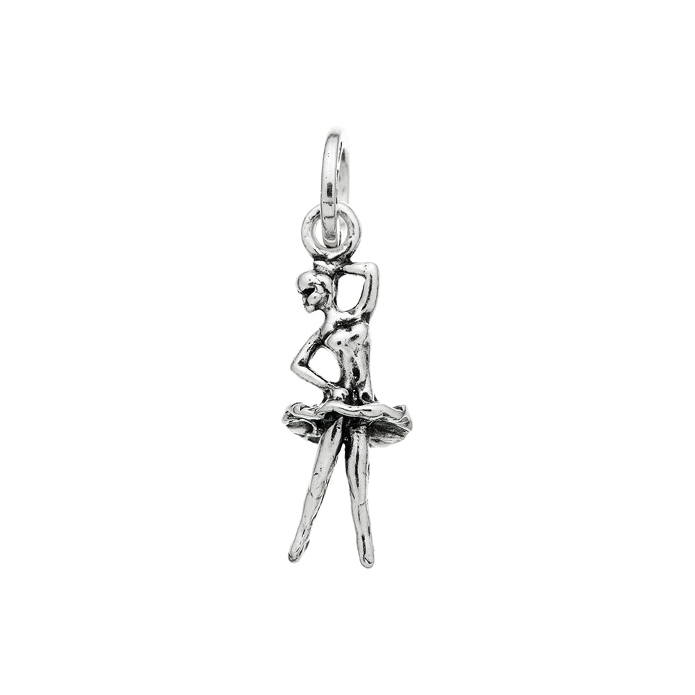 Charm Donna Giovanni Raspini Argento 925 Ballerina Classica Realizzato A Mano 09845