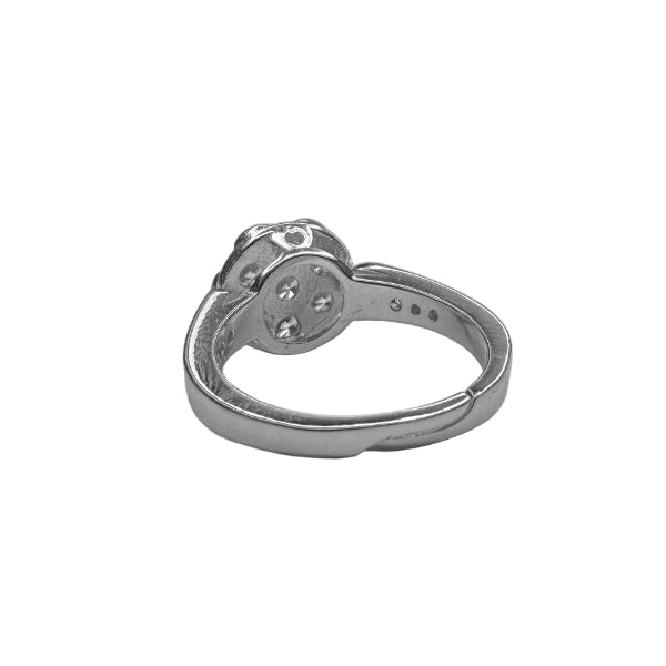 Anello Donna Solitario Baguette Zirconi Argento 925 AN-DJV-8