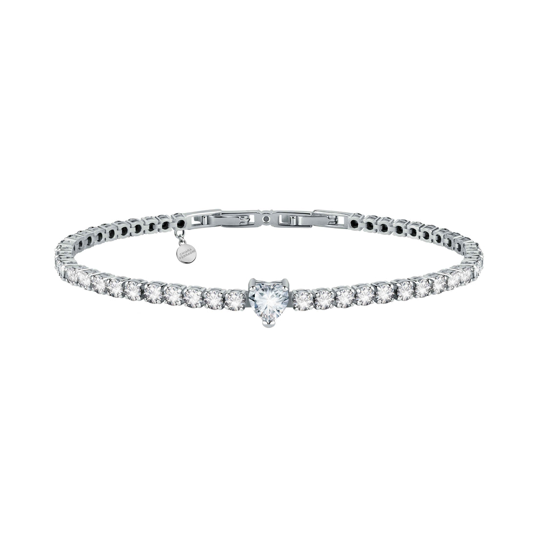 Bracciale Donna Chiara Ferragni Tennis Zirconi Bianchi Cuore
