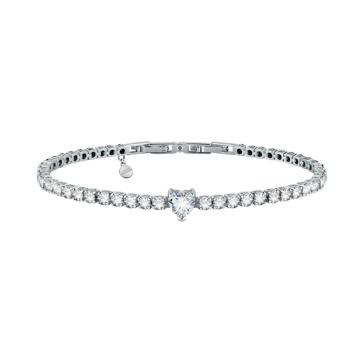 Bracciale Donna Chiara Ferragni Tennis Zirconi Bianchi Cuore