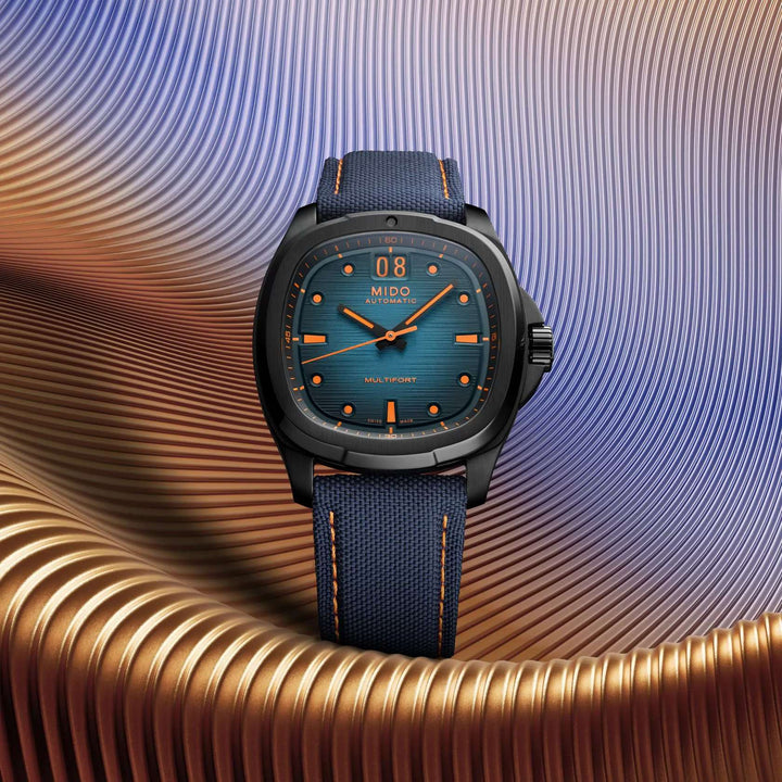 Orologio Uomo Mido Automatico Multifort TV Blu Nero M0495263704100