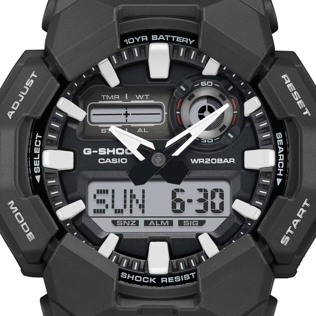 Orologio Uomo Casio G-SHOCK Nero 10 Anni Batteria GA-010-1AER