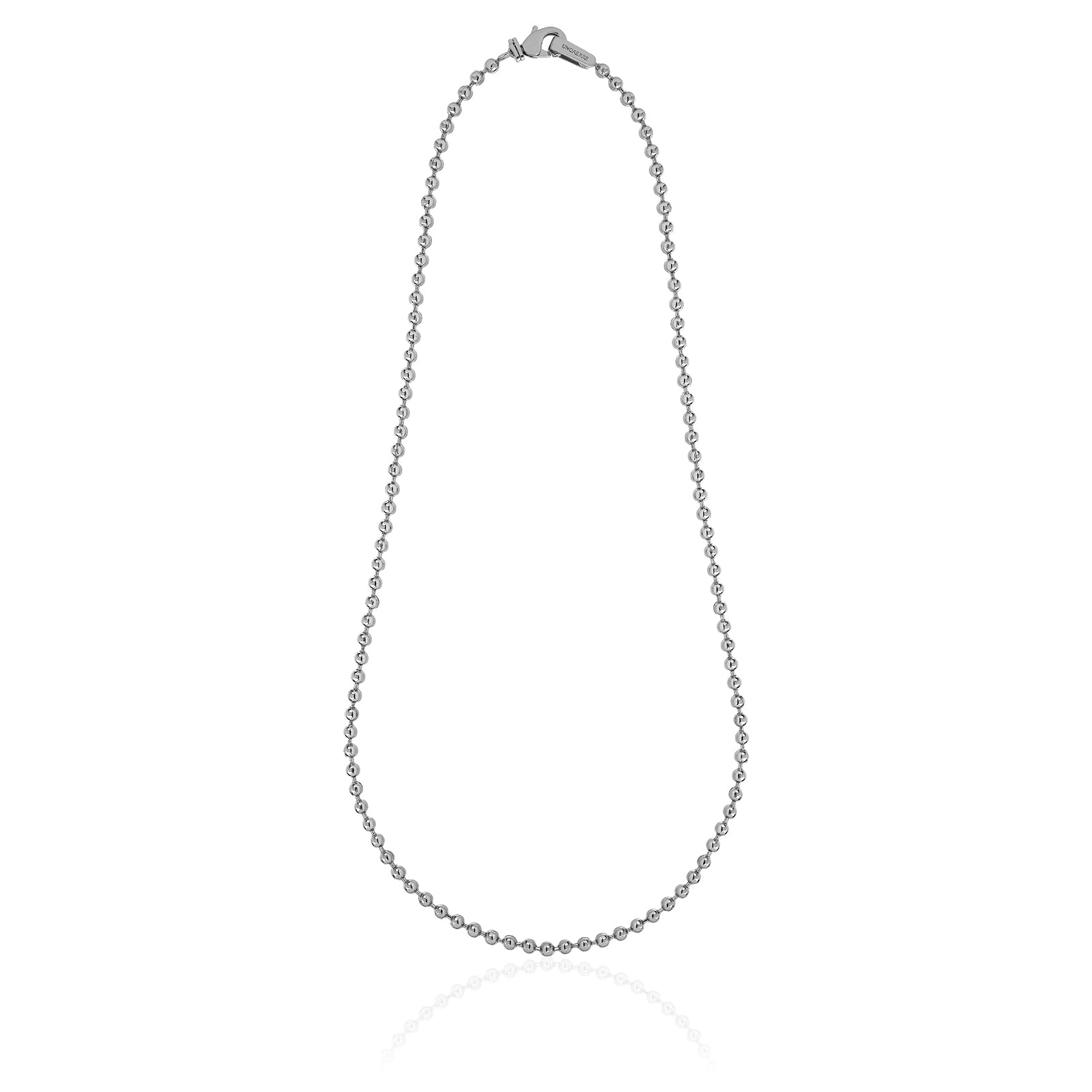 Collana Uomo Unoaerre Acciaio  Maglia a pallini 560839