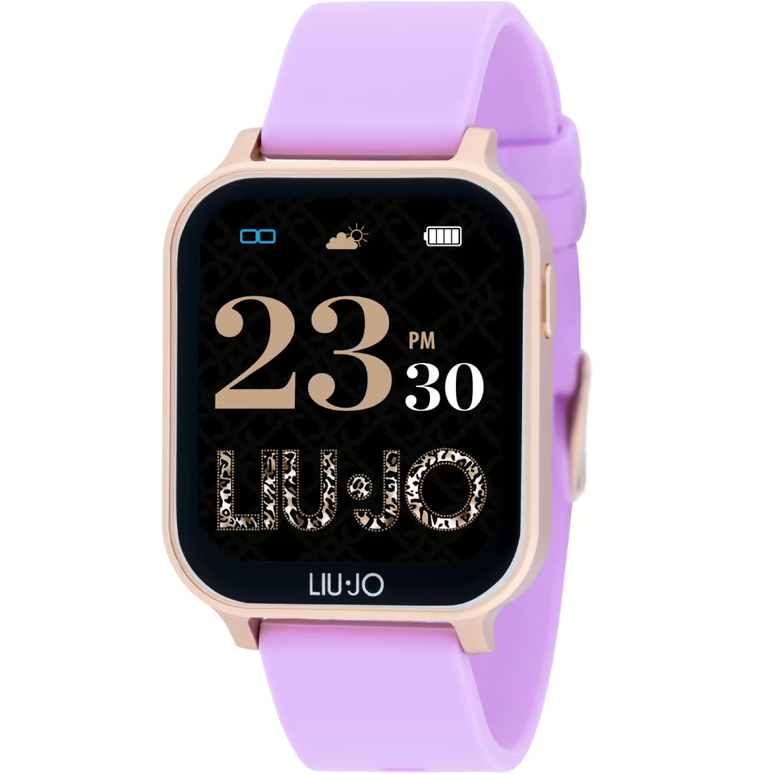Orologio Donna Acciaio Rosè Liu Jo Smartwatch Touch Voice Energy  Gomma SWLJ118
