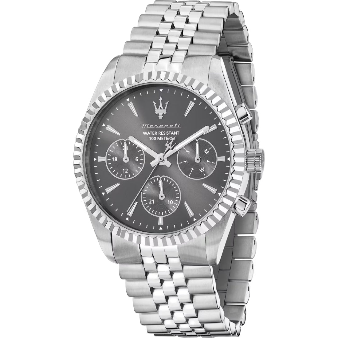 Orologio Uomo Maserati Competizione Grigio Acciaio Quarzo Cronografo R8853100053