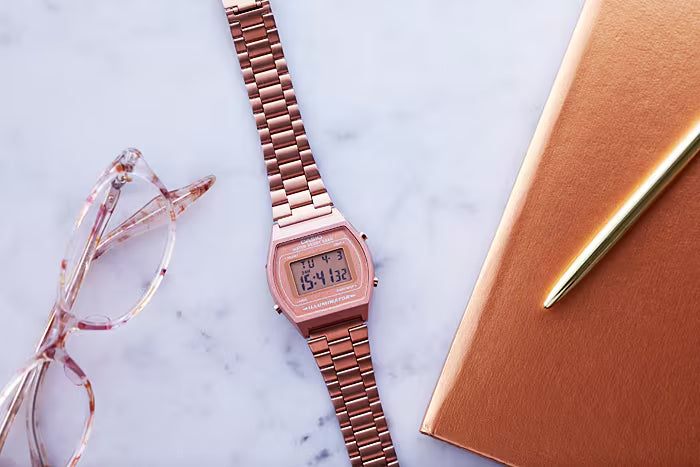 Orologio Donna Acciaio Casio Vintage Quarzo Rosè B640WC-5AEF