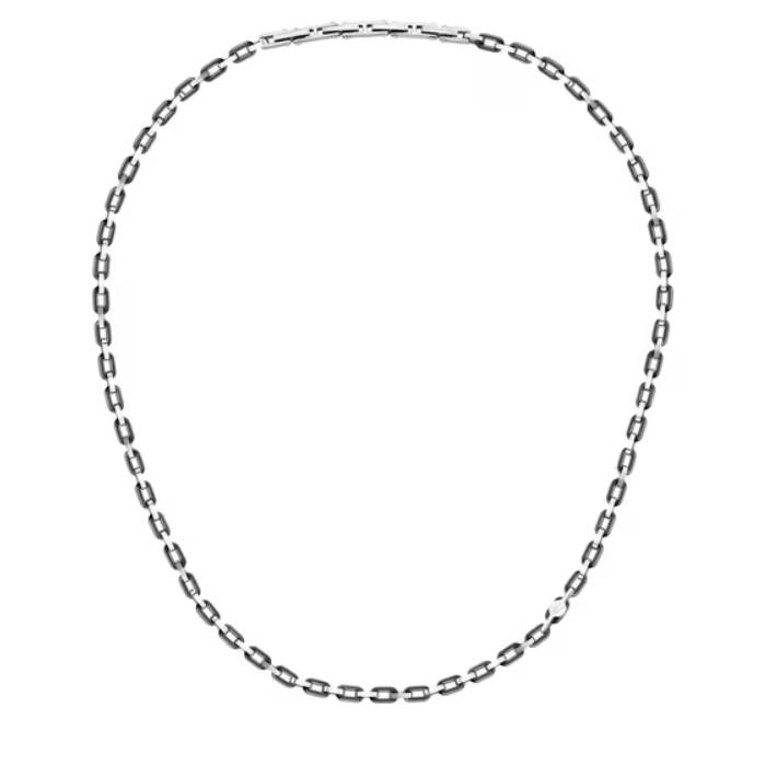 Collana Uomo Maserati Acciaio PVD Nero JM226ATZ74