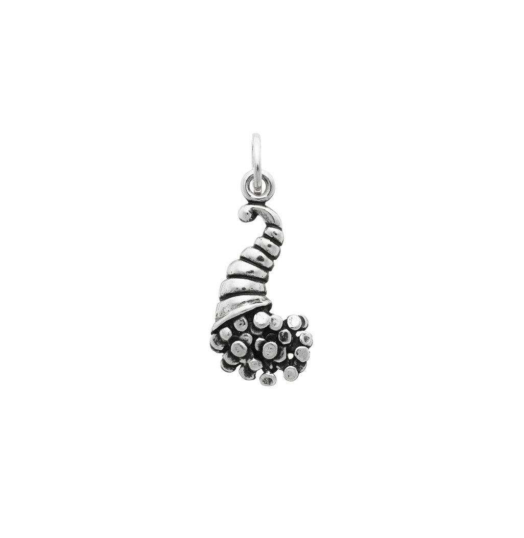 Charm Donna Giovanni Raspini Argento 925 Cornucopia Porta Fortuna Fatto A Mano 06202