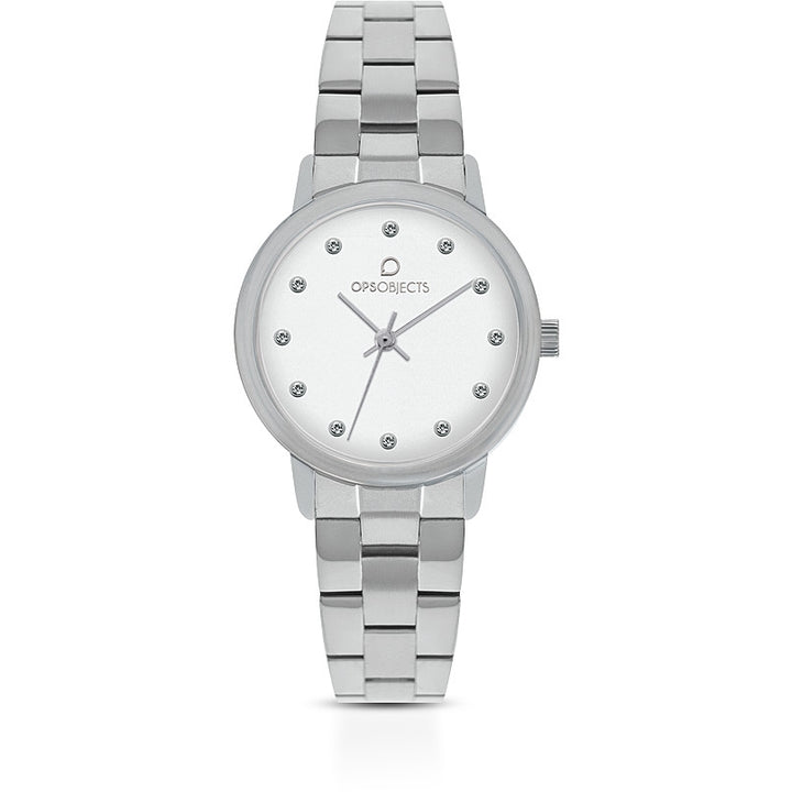 Orologio Donna Acciaio Ops-Objects HERA opspw-726-3450 Bianco Zirconi