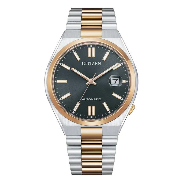 Orologio Uomo Citizen Automatico Acciaio Bicolore Nero Data NJ0150-81L