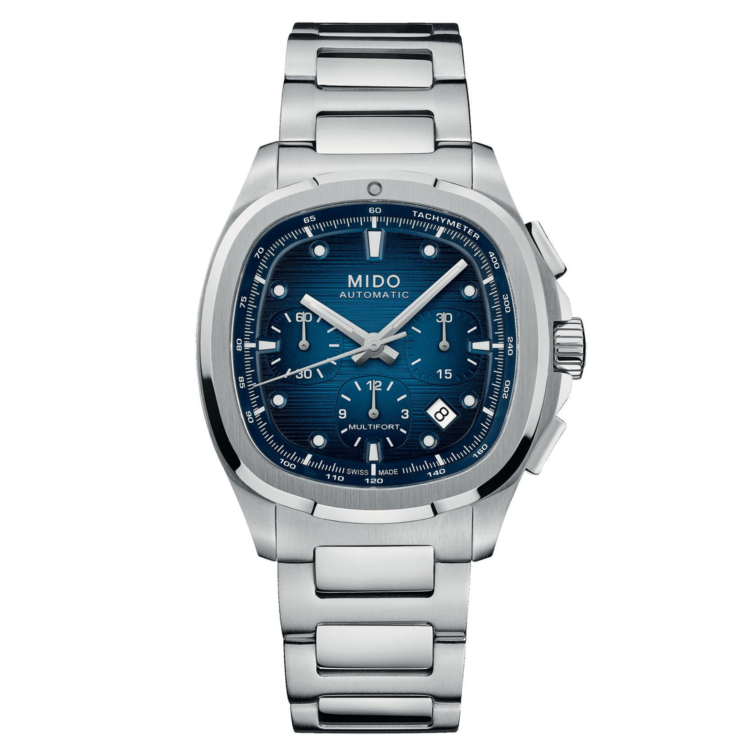 Orologio Uomo Mido Automatico Multifort TV Cronografo Blu M0495271104100