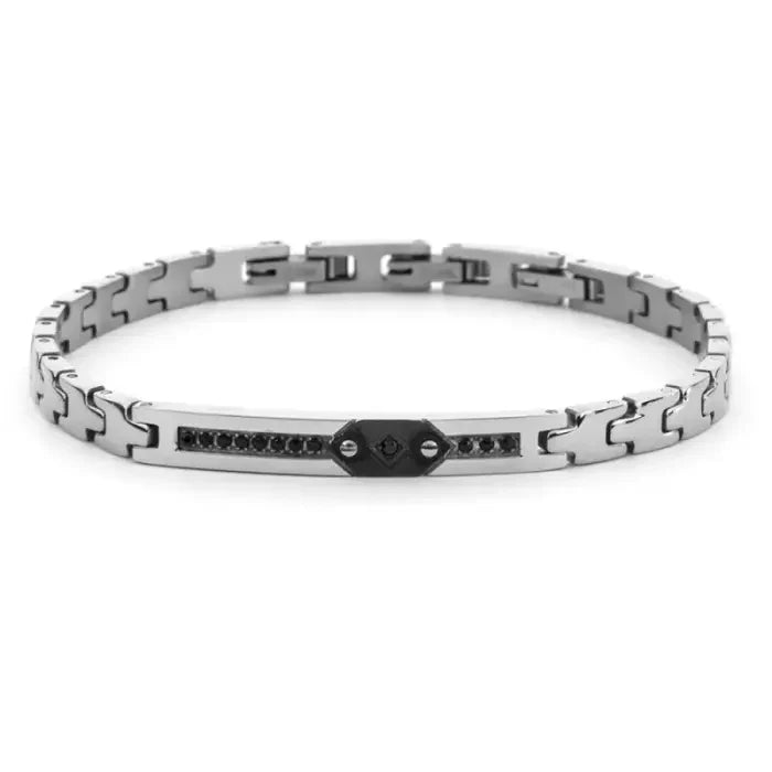 Bracciale Uomo 4US Cesare Paciotti Acciaio Targhetta 4UBR7993