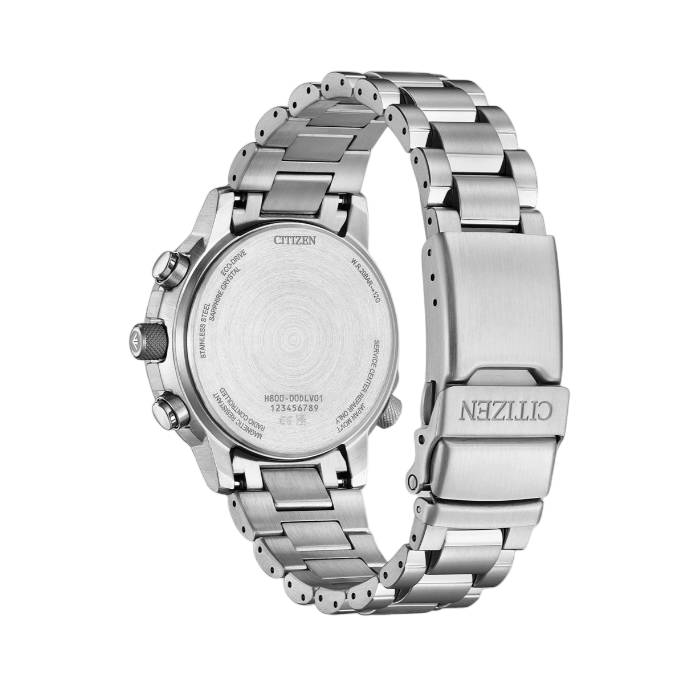 Orologio Uomo Citizen Pilot Radiocontrollato Eco Drive Acciaio Nero AT8300-58E
