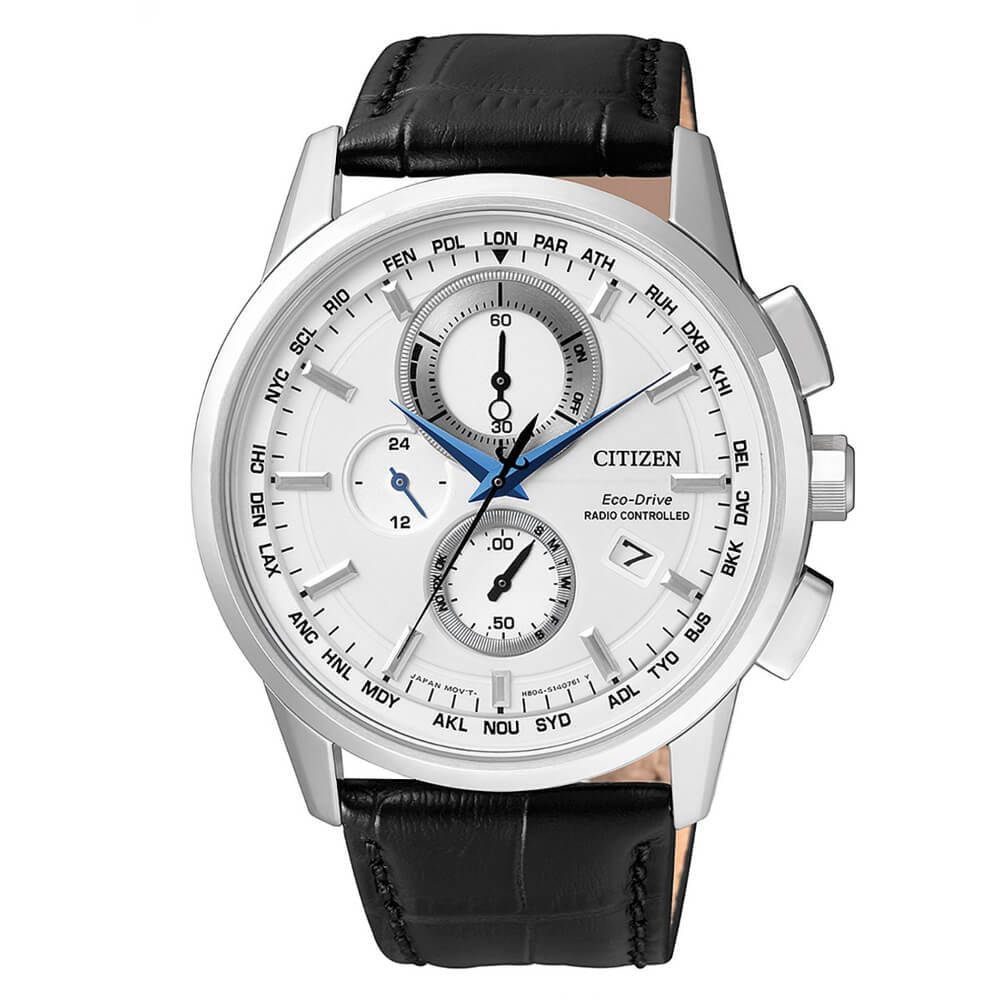 Orologio Uomo Acciaio CITIZEN Radio Controllato Eco Drive Cronografo AT8110-11A