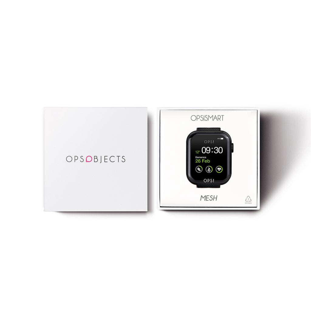 Orologio Unisex Ops Object Smartwatch Call Acciaio Blu Maglia Milano OPSSW-20