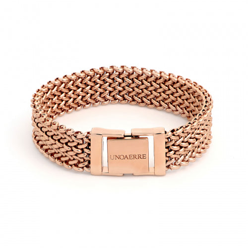 Bracciale Donna Unoaerre Chicco Di Riso Bronzo Dorato Rosa 512944