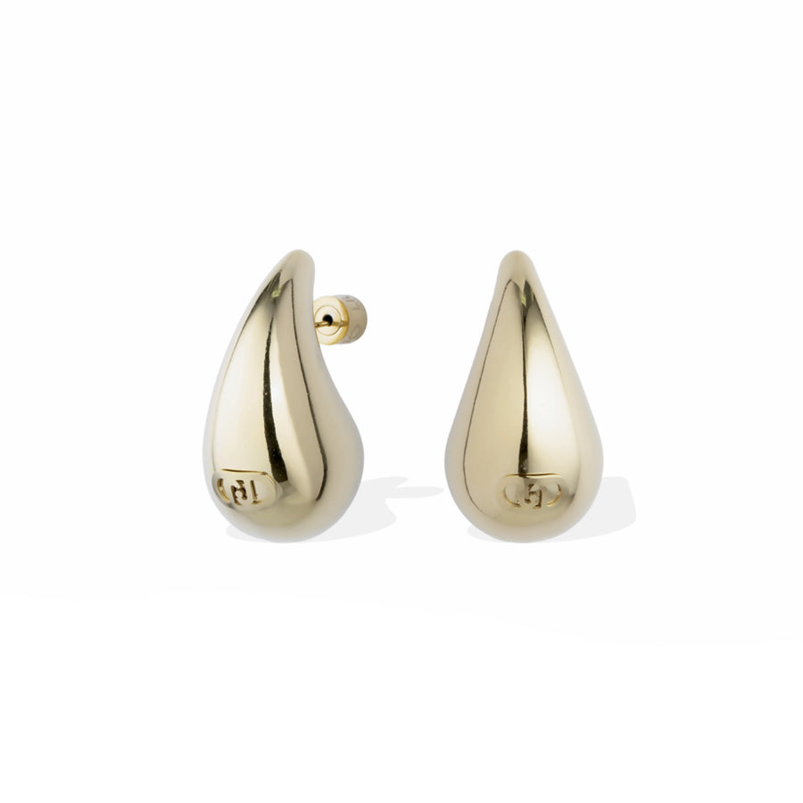 Orecchini Donna Liu Jo Acciaio Oro Goccia Grande LJ2798
