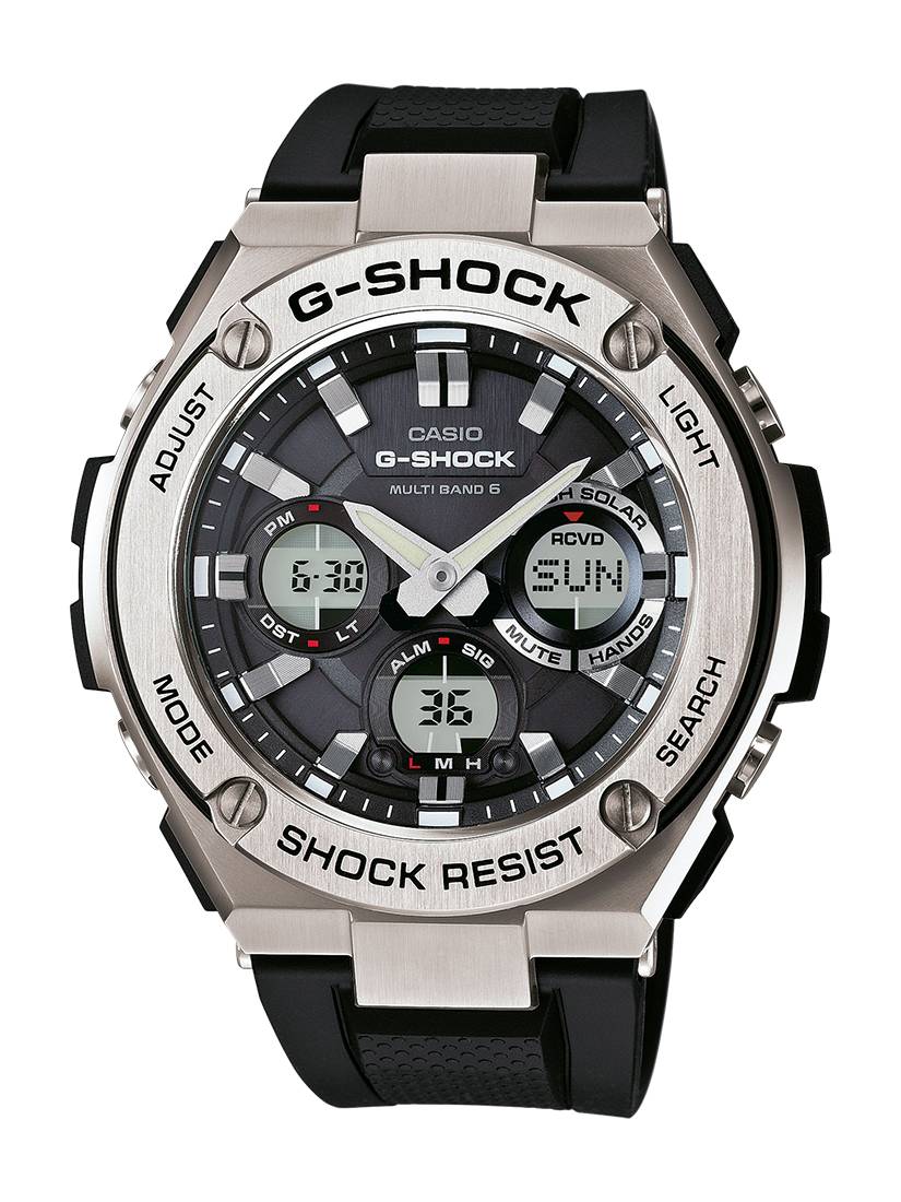 Orologio Uomo Acciaio Gomma Casio Quarzo G-SHOCK GST-W110-1AER