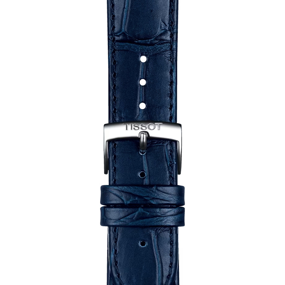Orologio Uomo Tissot Carson Premium Acciaio Quarzo Fasi Lunari Blu T1224231604300