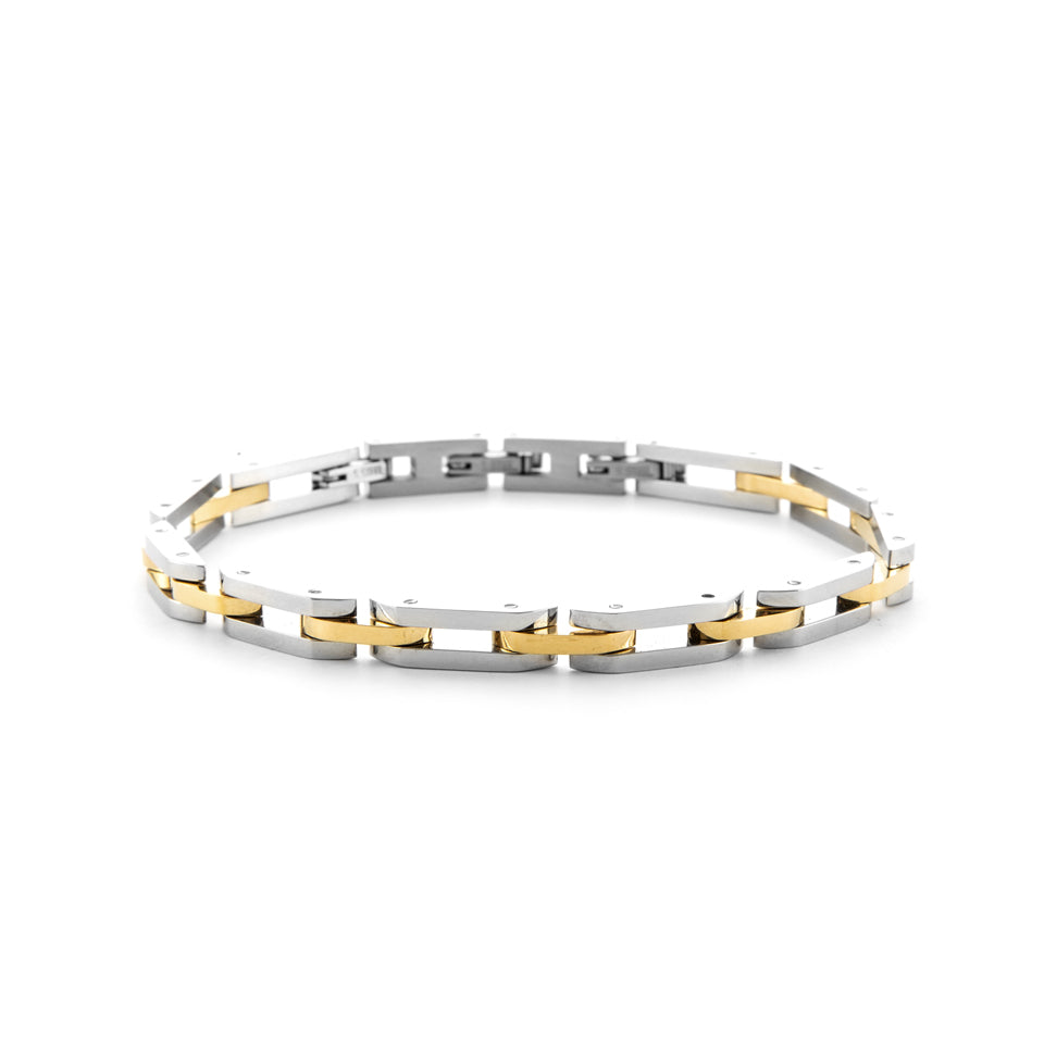 Bracciale Uomo 4US Cesare Paciotti Acciaio Dorato Lucido Semirigido 4UBR6168