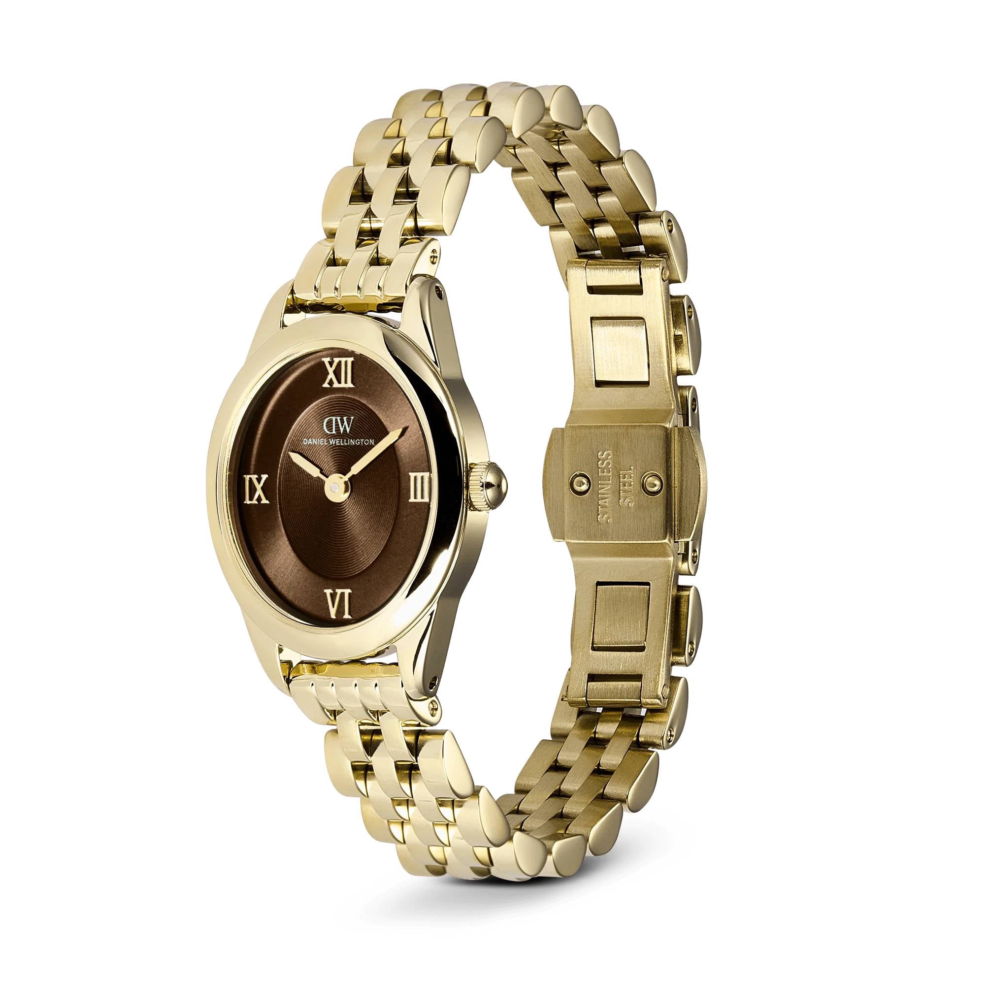 Orologio Donna Daniel Wellington Acciaio Dorato Ophelia Marrone DW00101018