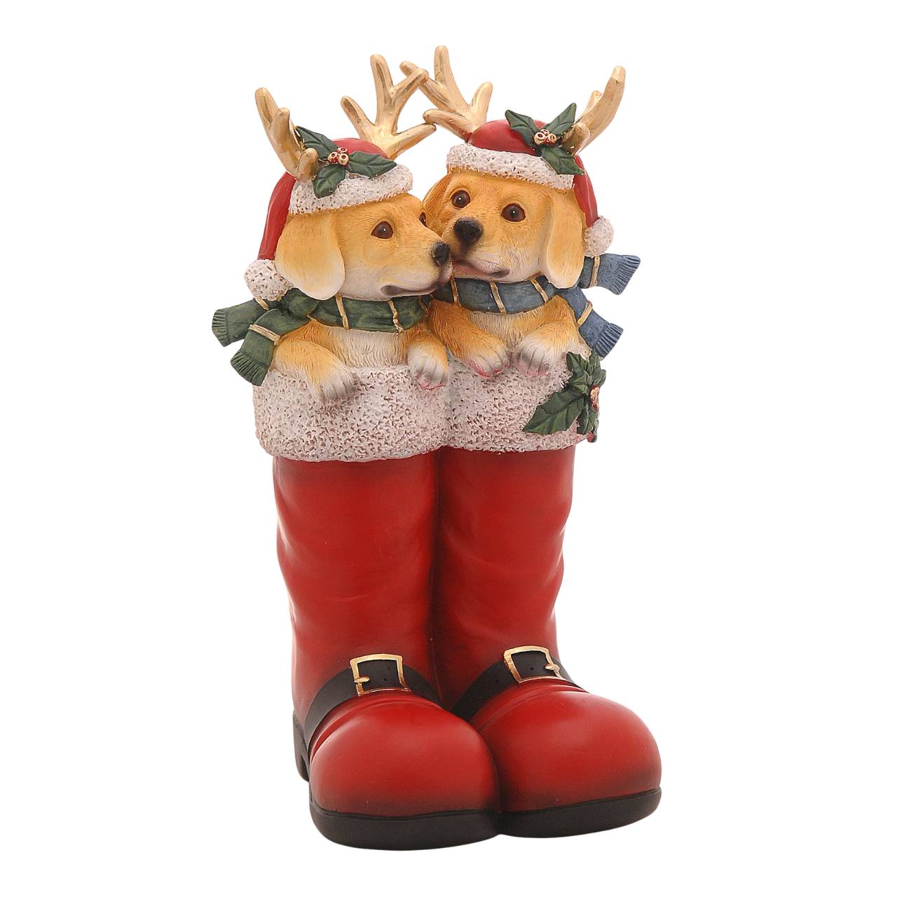 Stivali Con Cagnolini Natalizi Vetur Rosso 30,2 cm 25212