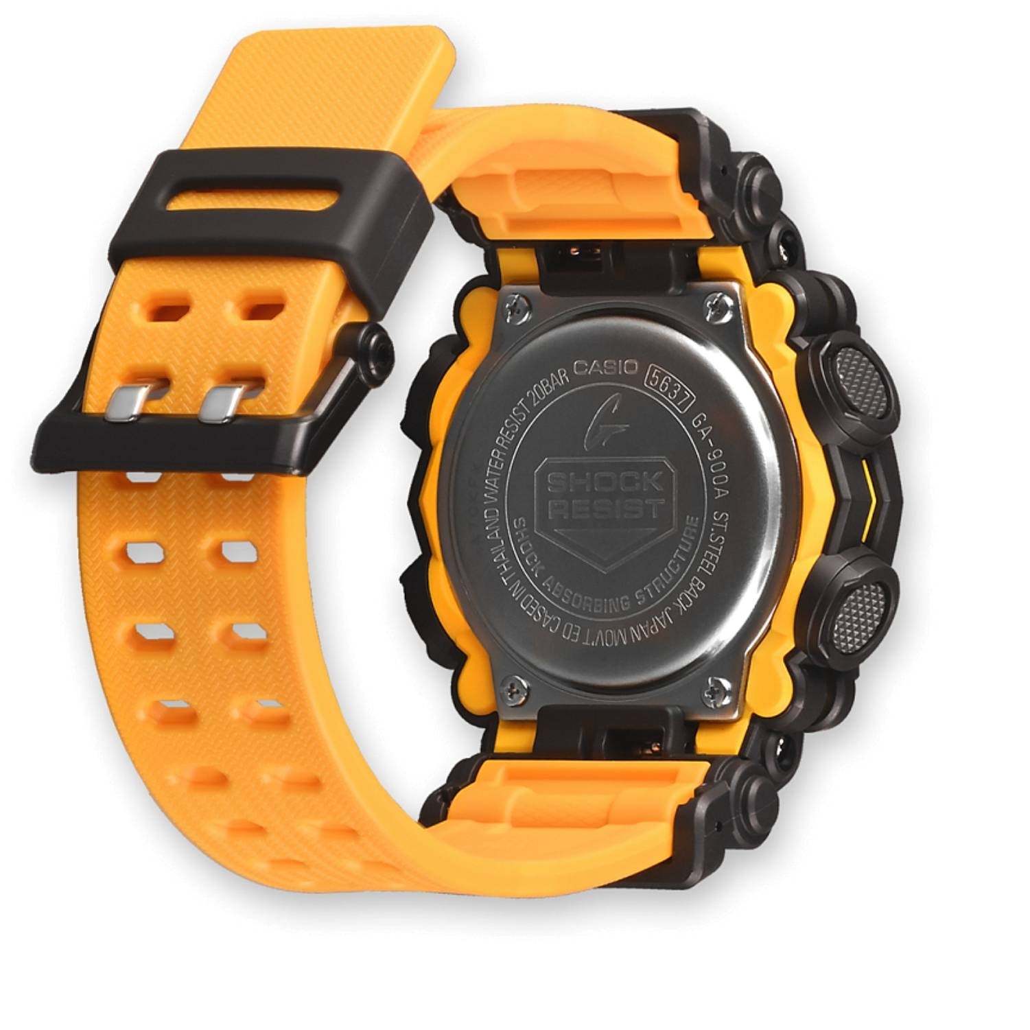 Orologio Uomo Casio Quarzo G-SHOCK GA-900A-1A9ER Digitale Analogico Giallo Nero