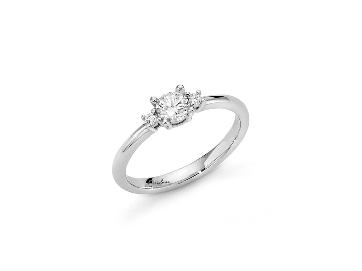 Anello Donna Miluna oro bianco 750  con diamante LID3429-D32G7
