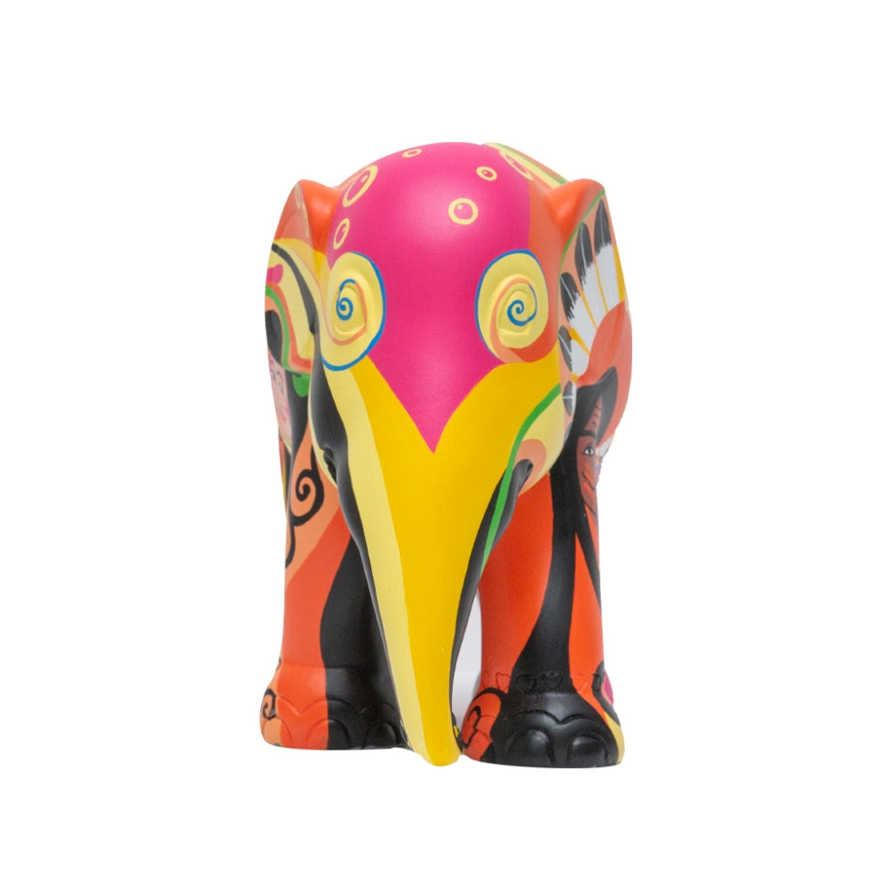 Scultura Elefante Onlylux Psycho 20 cm Resina Dipinto A Mano 8858831208933