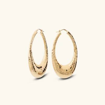 Orecchini Donna Etrusca Ovali Graduati Martellati WSET00911.YG