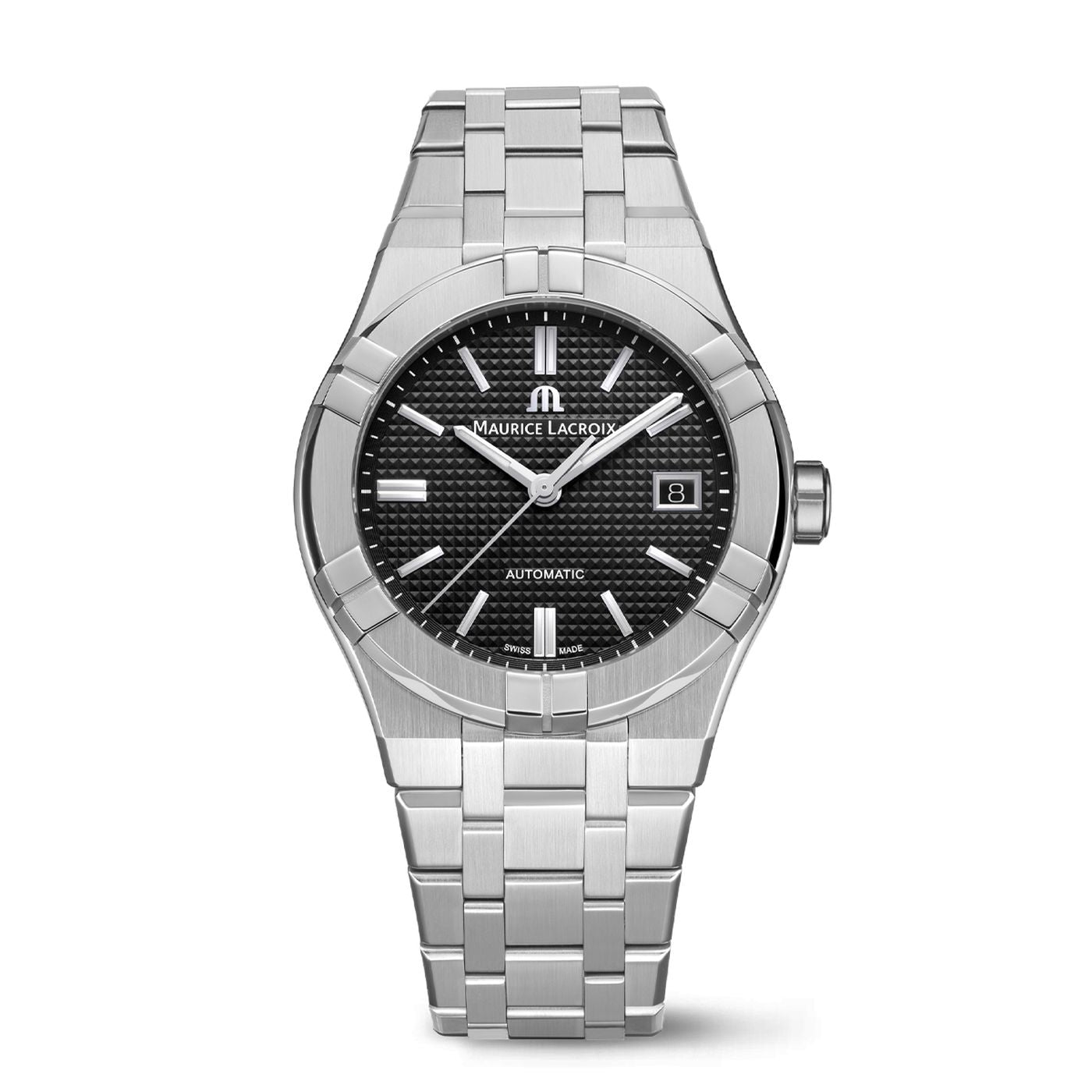 Orologio Uomo Maurice Lacroix Aikon Data Automatico Nero AI6007-SS002-330-1