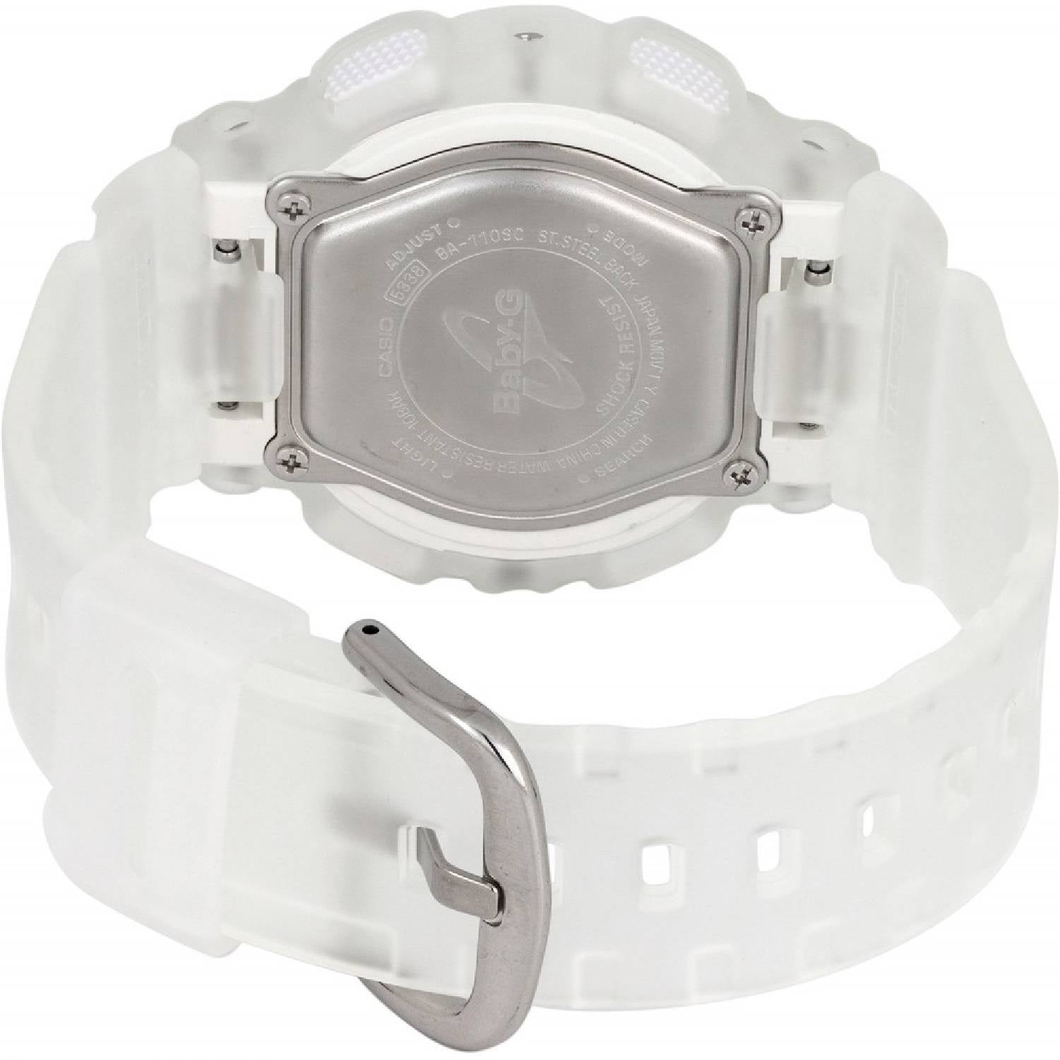 Orologio Donna Bambina Casio GSHOCK BABY G Analogico Digitale Trasparente Dorato
