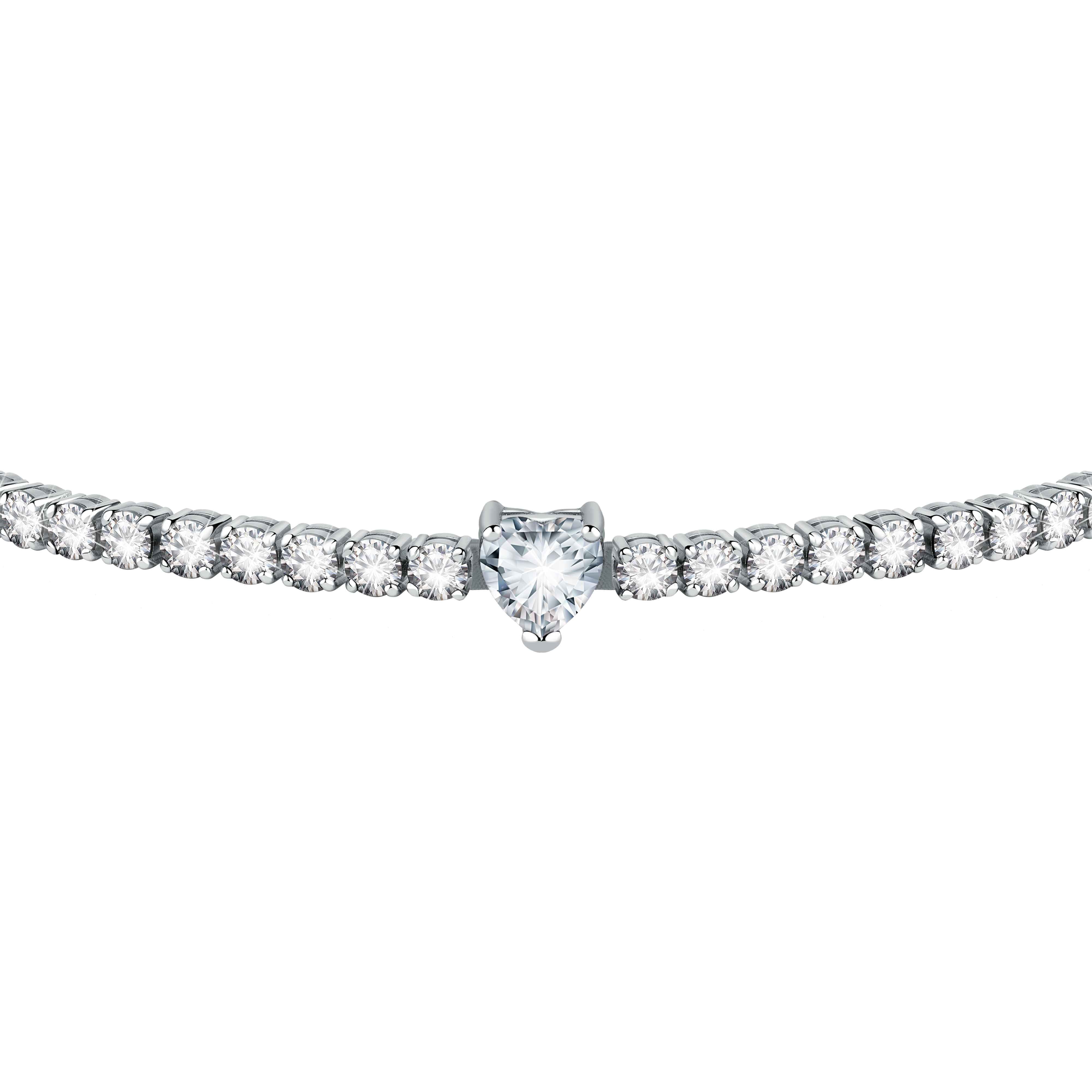 Bracciale Donna Chiara Ferragni Tennis Zirconi Bianchi Cuore