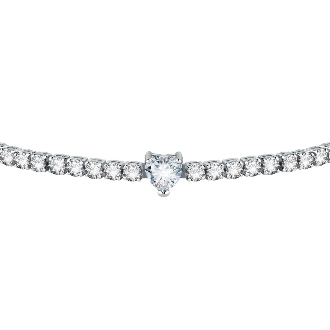 Bracciale Donna Chiara Ferragni Tennis Zirconi Bianchi Cuore