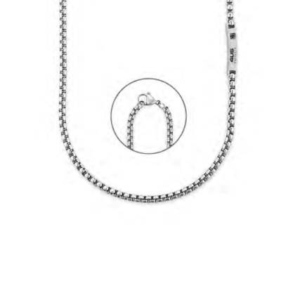 Collana Uomo 4US Cesare Paciotti Acciaio Catena Targhetta 4UCL7943