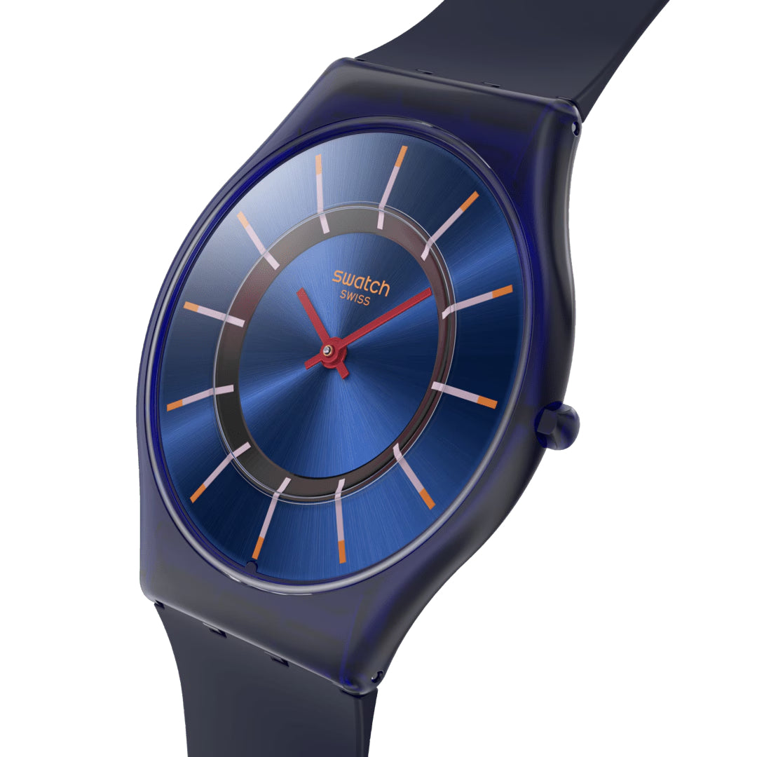 Orologio Unisex Swatch JAMMY GRAPE DREAM Skin Blu Turchese SS08I100