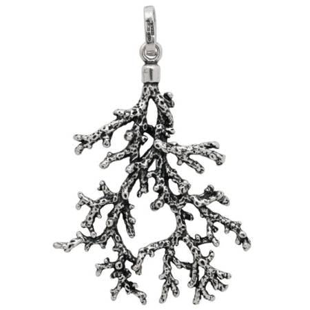 Charm Donna Giovanni Raspini Argento 925 Corallo Grande Realizzato A Mano 06850